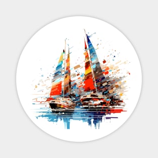 Sailing Boat Sea World Ocean Beauty Discovery Travel Magnet